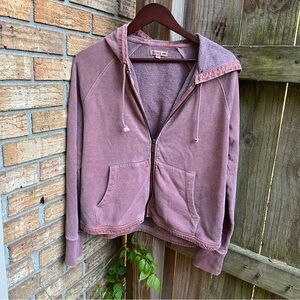 Toad&Co Dark Mauve Washed Full Zip Hoodie